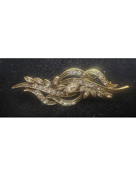 Broche mantilla rodio