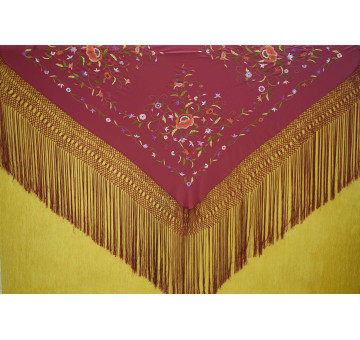 Mantón mano seda 140cm 2
