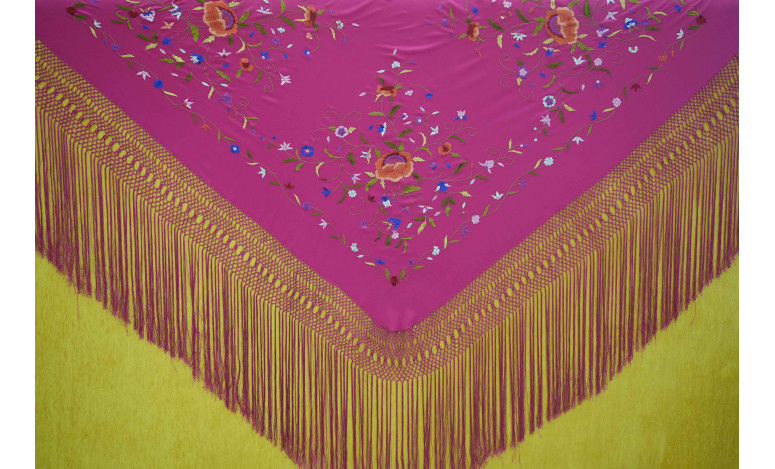Mantón mano seda 140cm