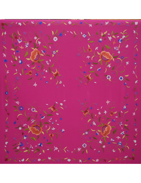Mantón mano seda 140cm