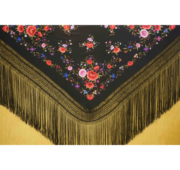 Mantón mano seda 140cm