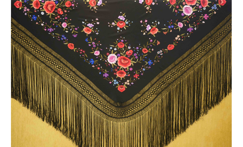 Mantón mano seda 140cm