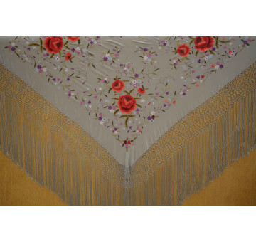 Mantón mano seda 140cm