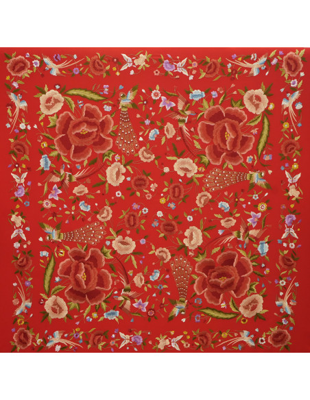 Mantón mano seda 140cm