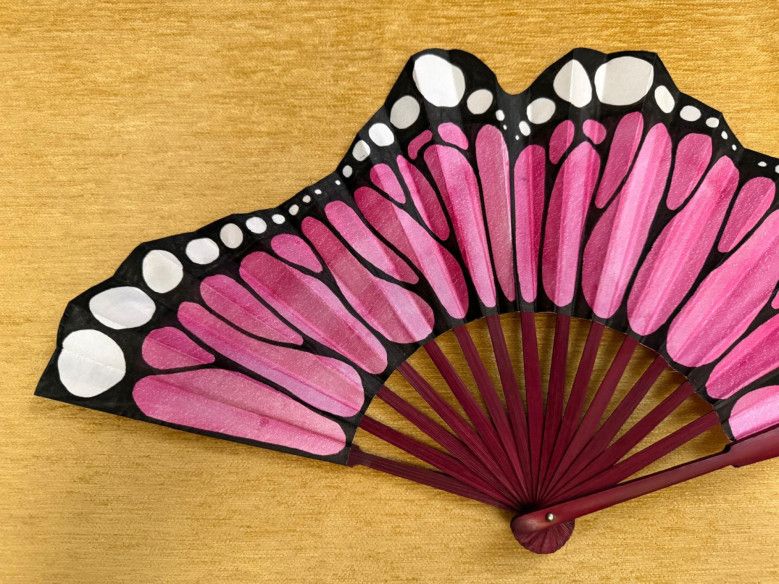 Abanico pericón mariposas