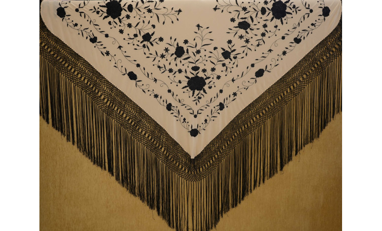 Mantón mano seda 140cm