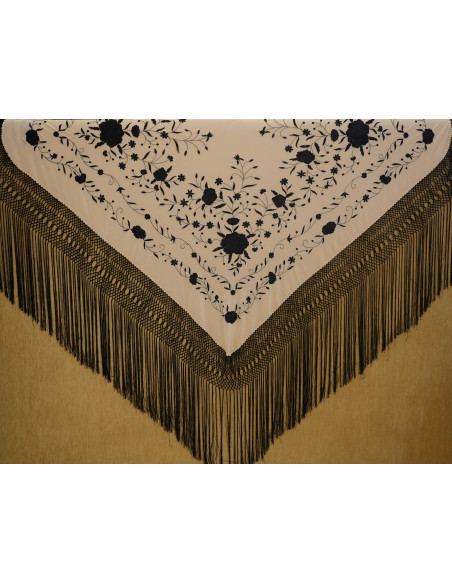 Mantón mano seda 140cm