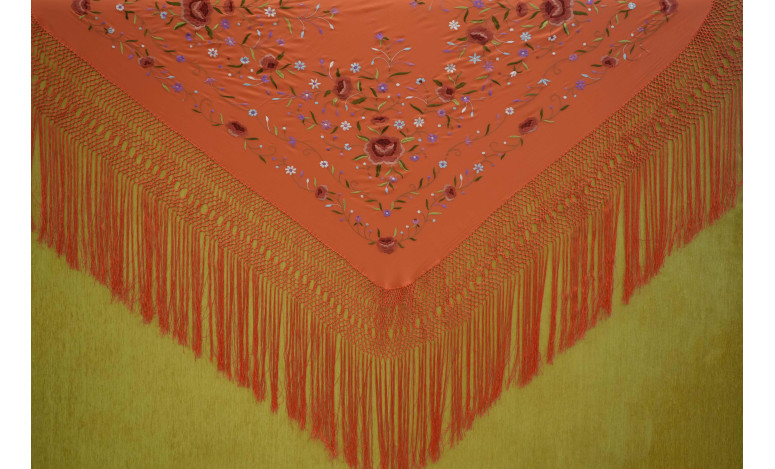 Mantón mano seda 140cm