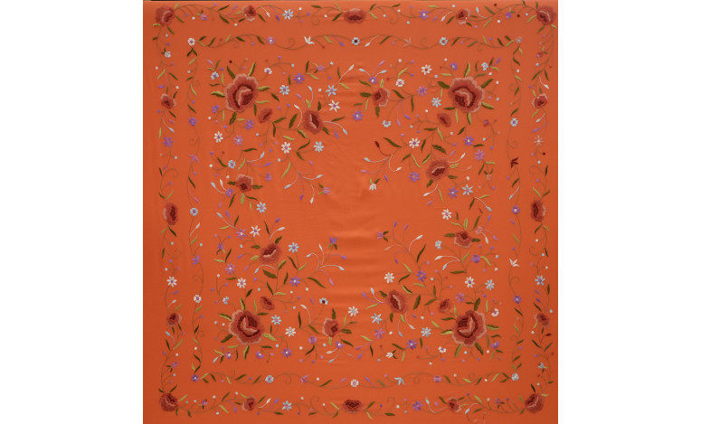Mantón mano seda 140cm