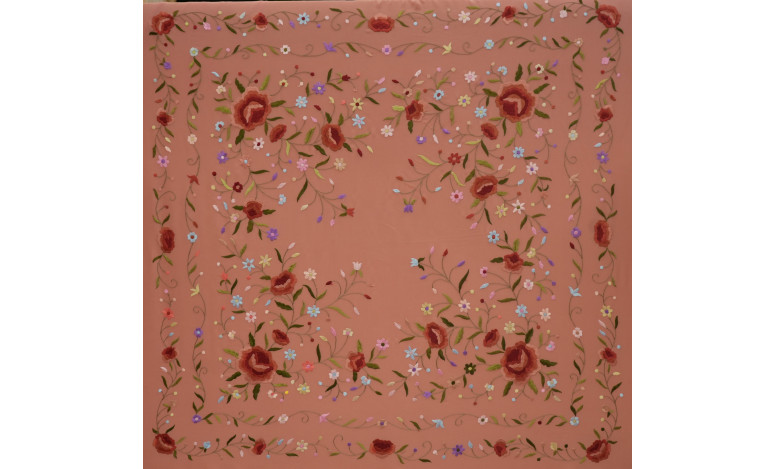 Mantón mano seda 140cm