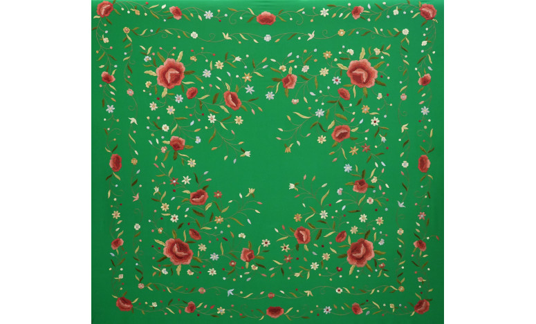 Mantón mano seda 140cm