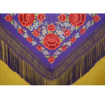 Mantón mano seda 140cm