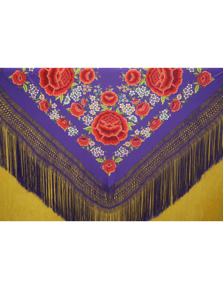 Mantón mano seda 140cm