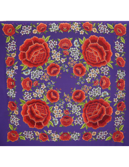 Mantón mano seda 140cm