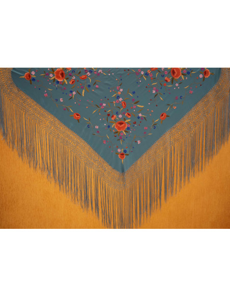 Mantón mano seda 115cm