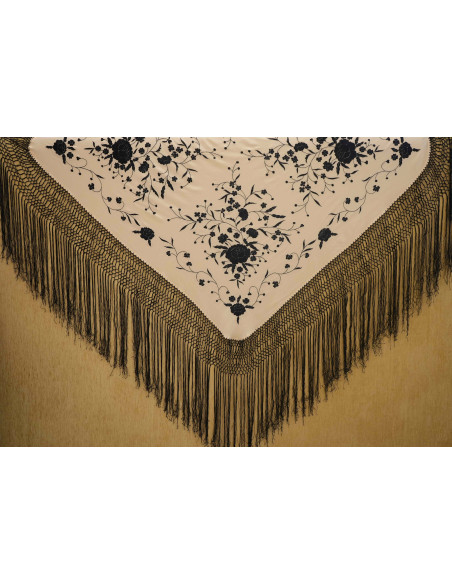 Mantón mano seda 115cm
