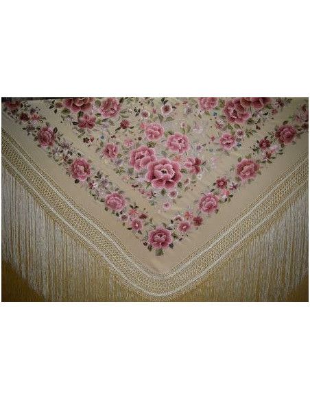 Mantón mano seda 140cm