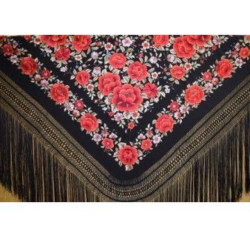 Mantón mano seda 140cm