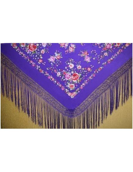 Mantón mano seda 140cm