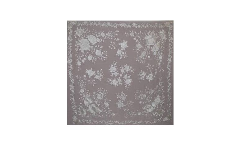 Mantón mano seda 140cm