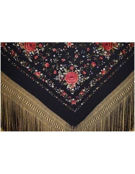 Mantón mano seda 135cm