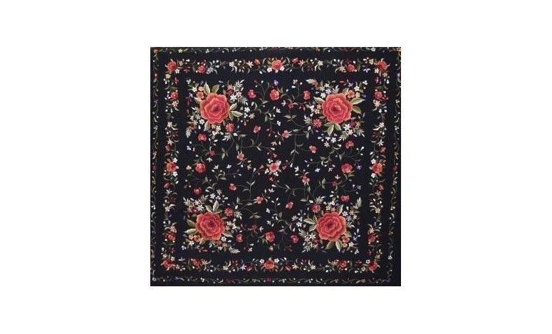 Mantón mano seda 135cm