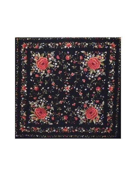 Mantón mano seda 135cm