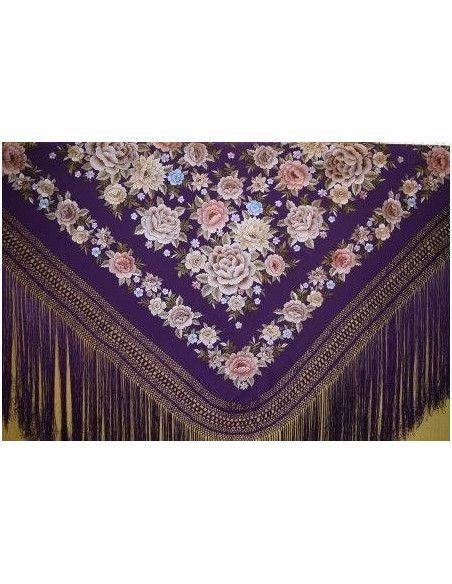 Mantón mano seda 135cm