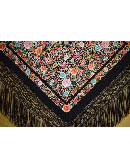 Mantón mano seda 140cm