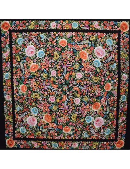 Mantón mano seda 140cm