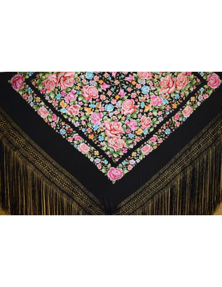 Mantón mano seda 145cm