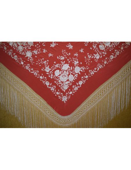 Mantón mano seda 145cm
