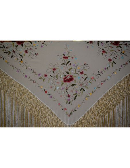 Mantón mano seda 140cm