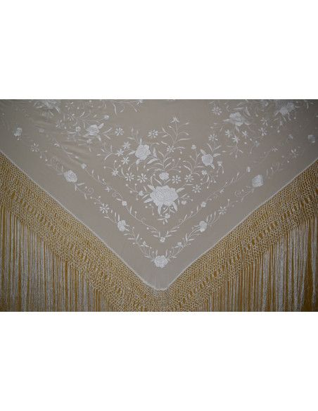 Mantón mano seda 140cm