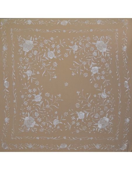 Mantón mano seda 140cm