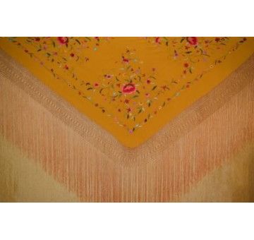 Mantón mano seda 140cm 2