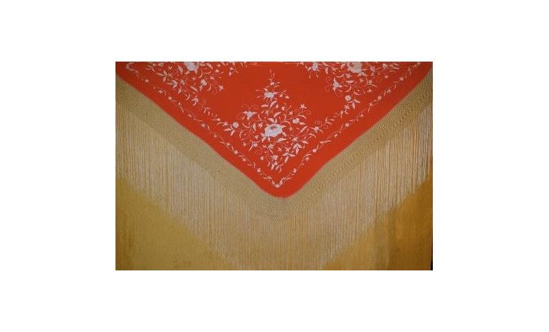 Mantón mano seda 140cm