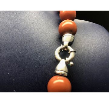 Collar perla coral 45cm 16mm 2