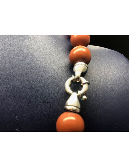 Collar perla coral 45cm 16mm