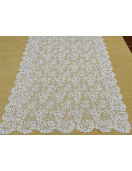 Mantilla bordada a máquina 100*220