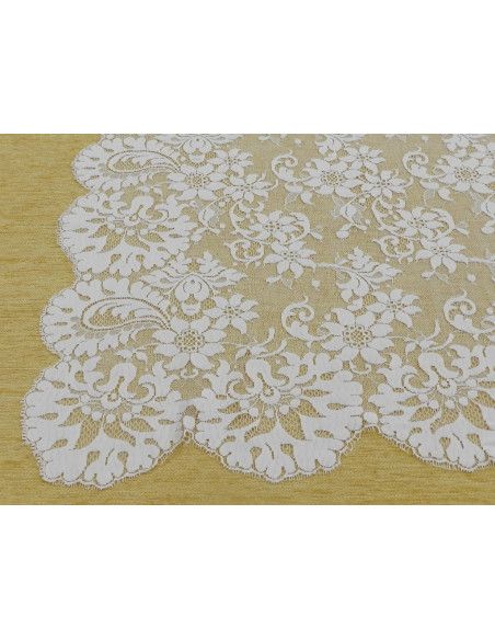 Mantilla bordada a máquina 100*220