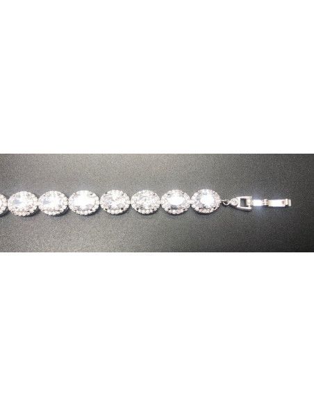 Pulsera cristal colores con circonitas rodio