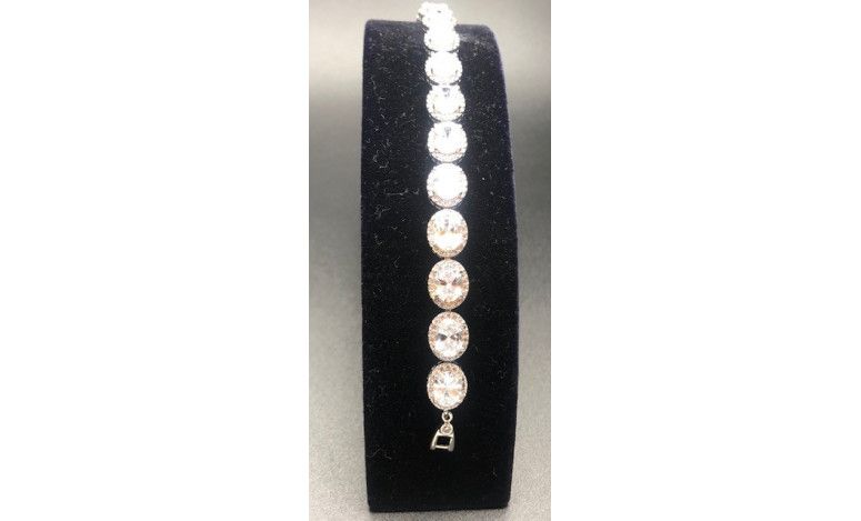Pulsera cristal colores con circonitas rodio