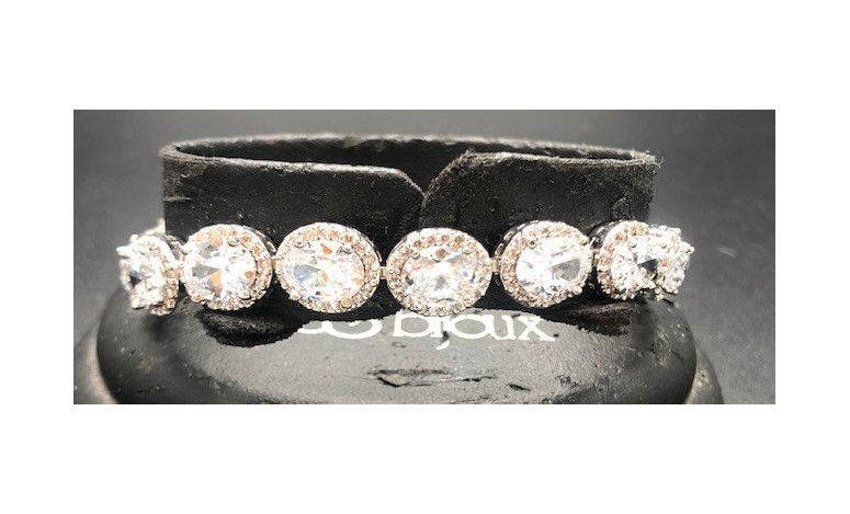 Pulsera cristal colores con circonitas rodio