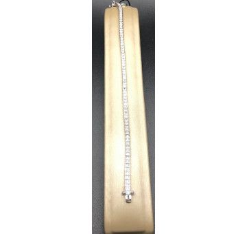 Pulsera plata fina circonitas 2
