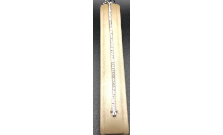 Pulsera plata fina circonitas