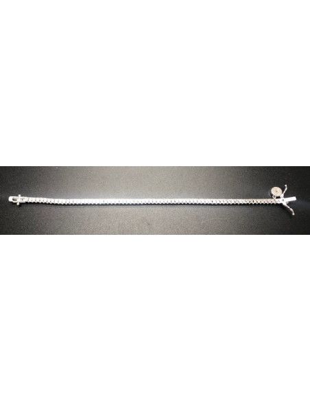 Pulsera plata fina circonitas
