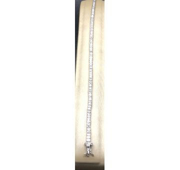 Pulsera plata fina circonitas 2