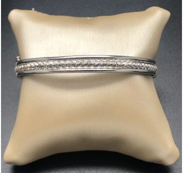 Pulsera plata rígida 2