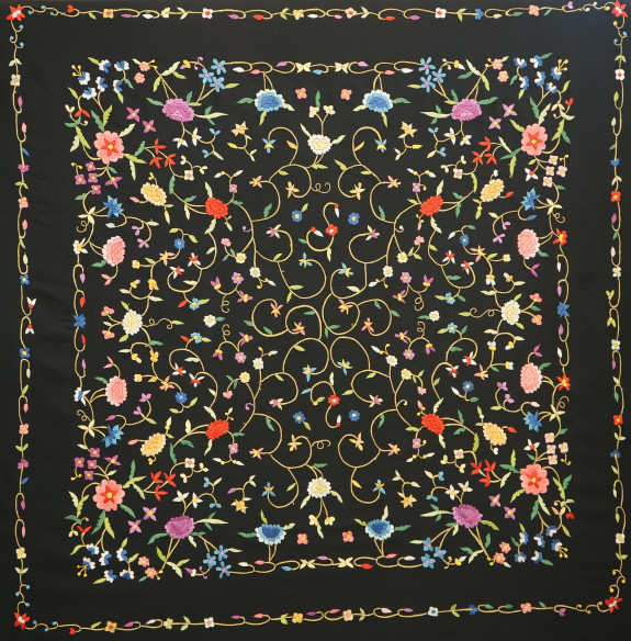 Mantón mano crespón 140cm